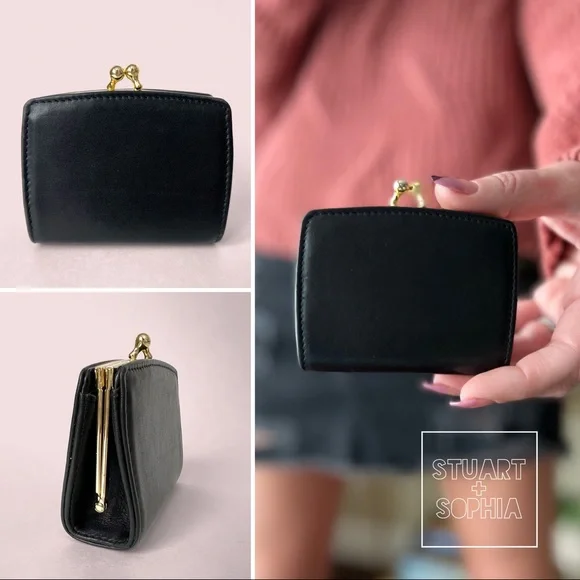 Coach | Bags | Vintage 9s Coach Leather Slim Framed Kisslock